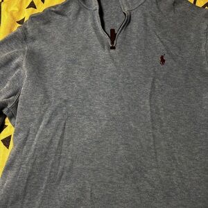 Polo by Ralph Lauren Blue Quarter-Zip Sweatshirt